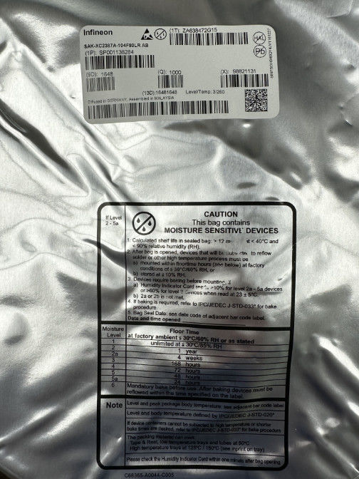 SAK-XC2387A-104F80LR Electronics Ic AB Infineon 16 Bit Microcontroller MCU Flash C11 Bcs